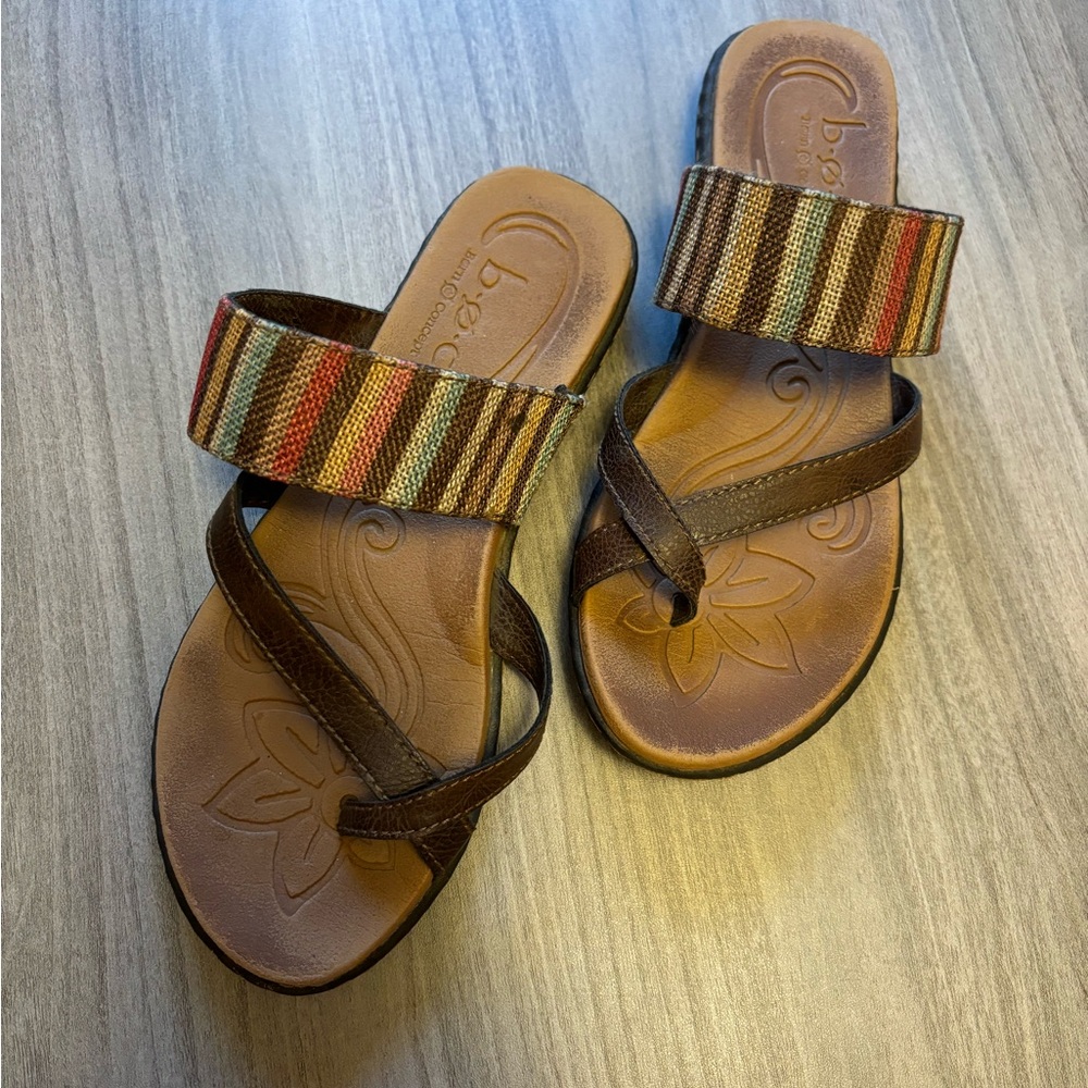 BOC Striped Sandals